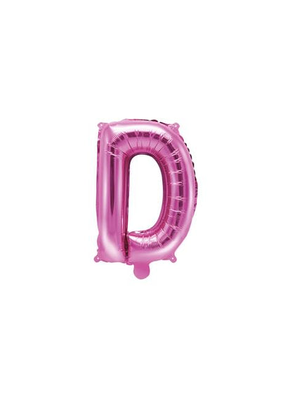 Globo foil letra D rosa oscuro - Partydeco | Funidelia