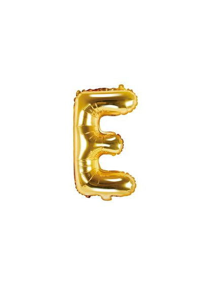 Globo foil letra E dorado (35 cm) - Partydeco | Funidelia