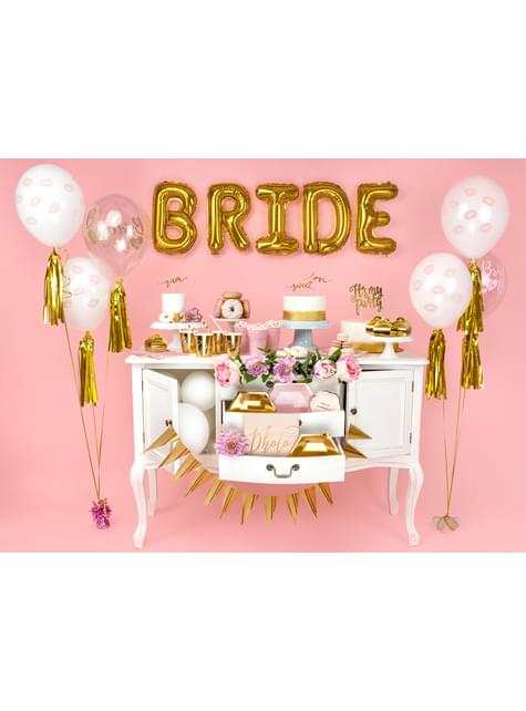 Globo foil letra E dorado (35 cm) - Partydeco | Funidelia