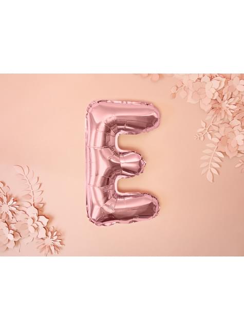 Globo foil letra E oro rosa (35 cm) - Partydeco | Funidelia