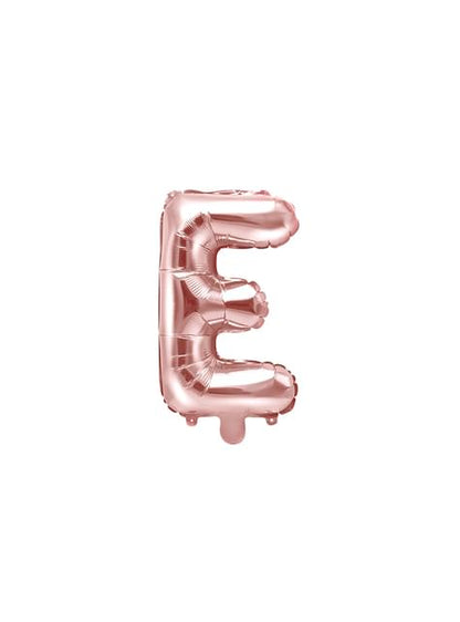 Globo foil letra E oro rosa (35 cm) - Partydeco | Funidelia