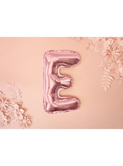 Globo foil letra E oro rosa (35 cm) - Partydeco | Funidelia