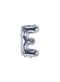 Globo foil letra E plateado (35 cm) - Partydeco | Funidelia