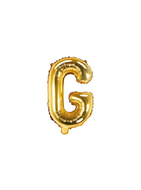 Globo foil letra G dorado - Partydeco | Funidelia