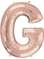 Globo foil letra G oro rosa (81cm) - AMSCAN | Funidelia