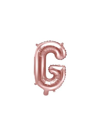 Globo foil letra G oro rosa - Partydeco | Funidelia
