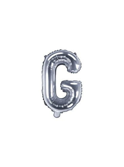 Globo foil letra G plateado - Partydeco | Funidelia