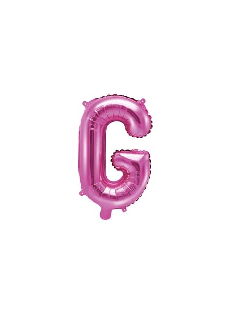 Globo foil letra G rosa oscuro - Partydeco | Funidelia