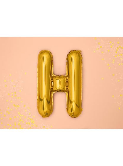 Globo foil letra H dorado