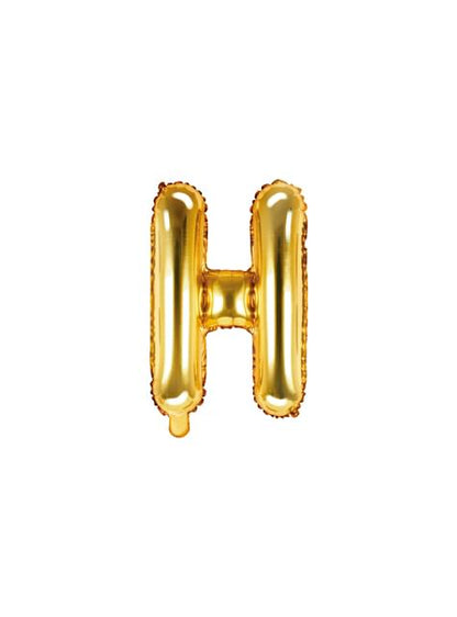 Globo foil letra H dorado