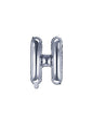 Globo foil letra H plateado