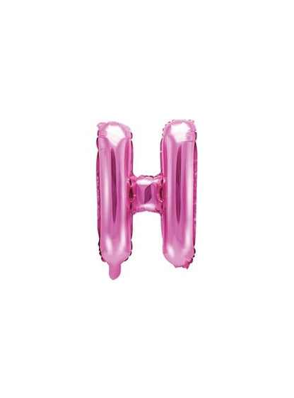 Globo foil letra H rosa oscuro - Partydeco | Funidelia