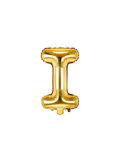 Globo foil letra I dorado - Partydeco | Funidelia