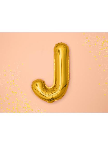 Globo foil letra J dorado - Partydeco | Funidelia
