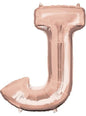 Globo foil letra J oro rosa (83cm) - AMSCAN | Funidelia