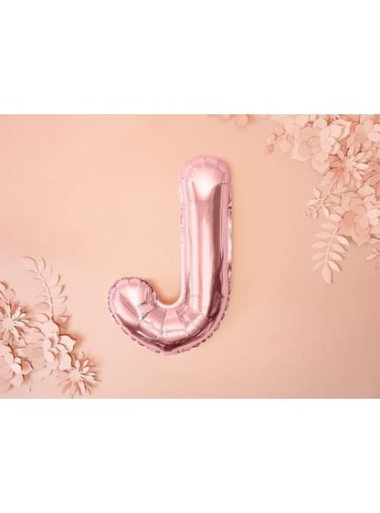 Globo foil letra J oro rosa - Partydeco | Funidelia