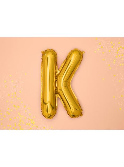 Globo foil letra K dorado - Partydeco | Funidelia