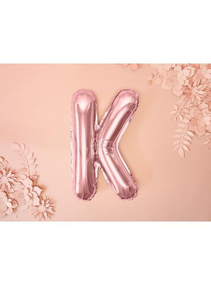 Globo foil letra K oro rosa - Partydeco | Funidelia