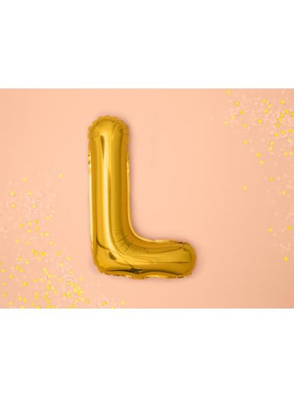 Globo foil letra L dorado - Partydeco | Funidelia