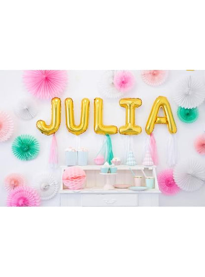 Globo foil letra L dorado - Partydeco | Funidelia