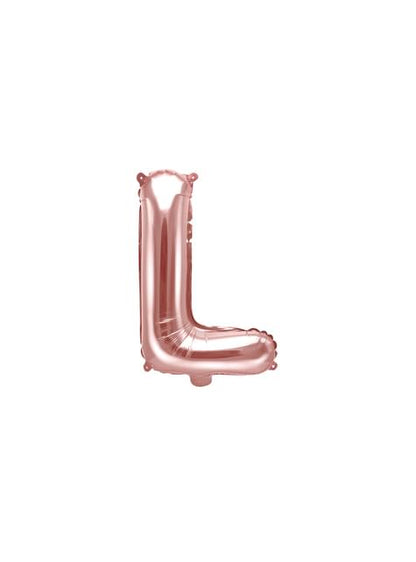 Globo foil letra L oro rosa - Partydeco | Funidelia