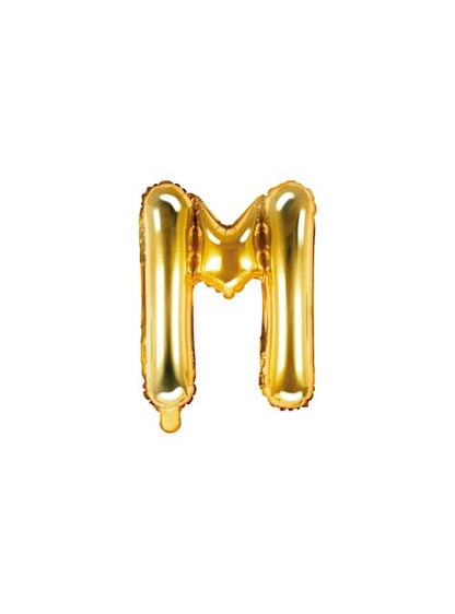 Globo foil letra M dorado