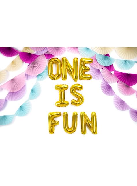 Globo foil letra N dorado - Partydeco | Funidelia