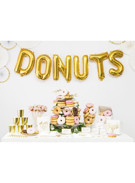 Globo foil letra N dorado - Partydeco | Funidelia