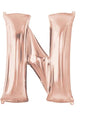 Globo foil letra N oro rosa (81cm) - AMSCAN | Funidelia