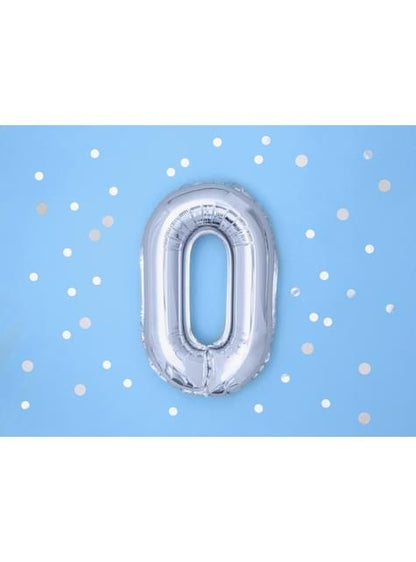 Globo foil letra O plateado - Partydeco | Funidelia