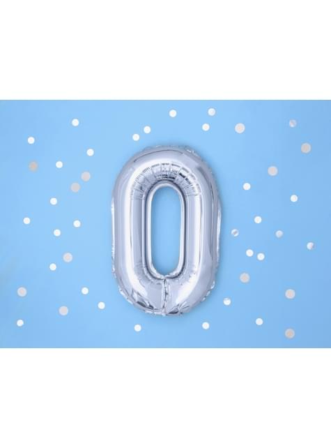 Globo foil letra O plateado - Partydeco | Funidelia