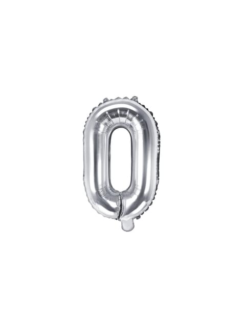 Globo foil letra O plateado - Partydeco | Funidelia
