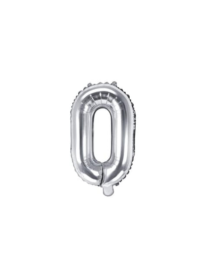 Globo foil letra O plateado - Partydeco | Funidelia