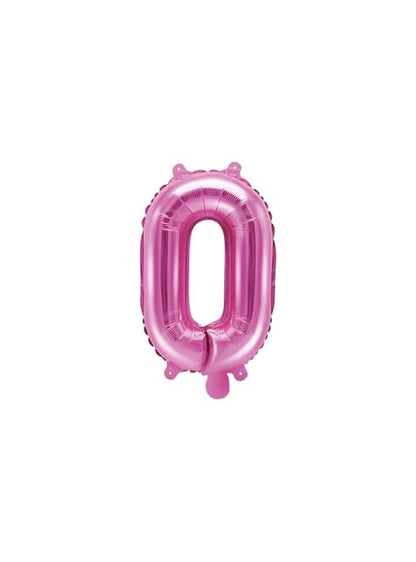 Globo foil letra O rosa oscuro - Partydeco | Funidelia
