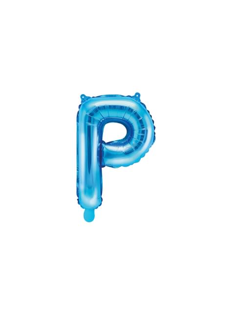 Globo foil letra P azul - Partydeco | Funidelia