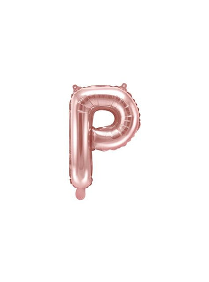 Globo foil letra P oro rosa - Partydeco | Funidelia