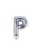 Globo foil letra P plateado - Partydeco | Funidelia