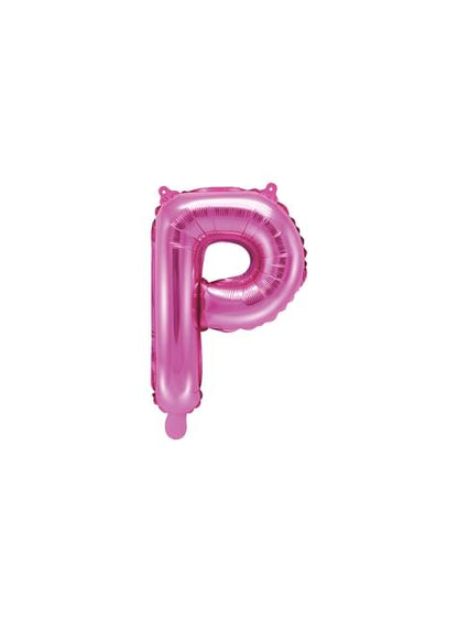 Globo foil letra P rosa oscuro - Partydeco | Funidelia