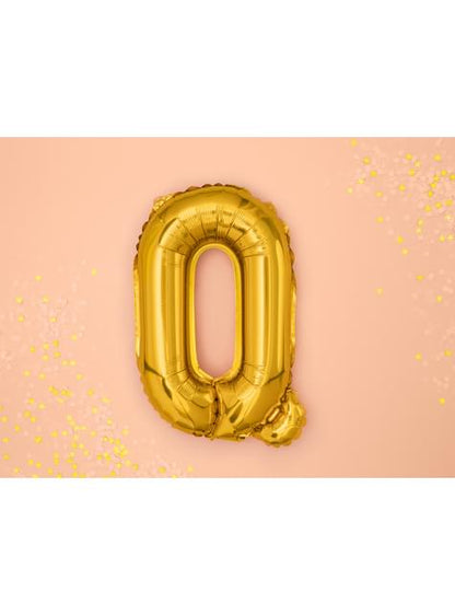 Globo foil letra Q dorado - Partydeco | Funidelia