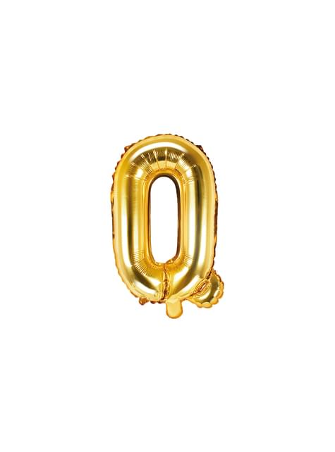 Globo foil letra Q dorado - Partydeco | Funidelia