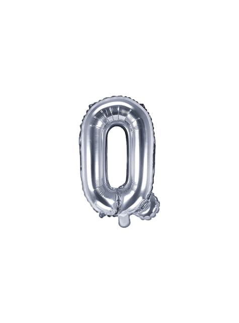 Globo foil letra Q plateado - Partydeco | Funidelia