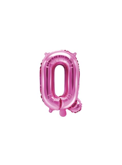 Globo foil letra Q rosa oscuro - Partydeco | Funidelia