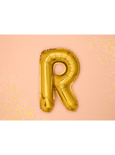 Globo foil letra R dorado