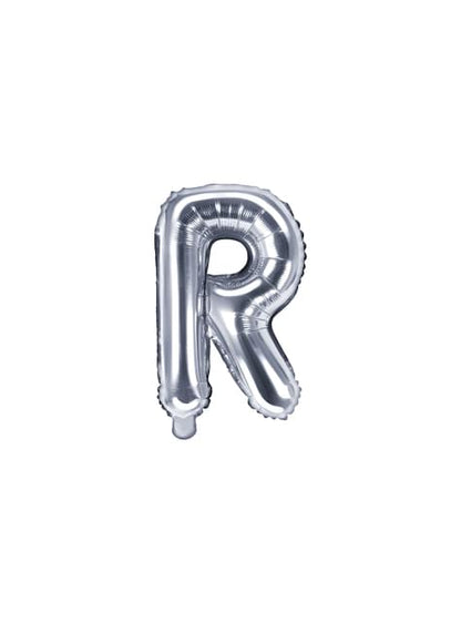 Globo foil letra R plateado