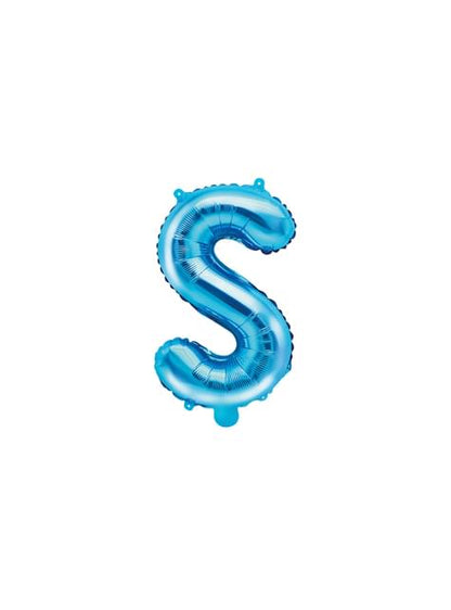 Globo foil letra S azul - Partydeco | Funidelia