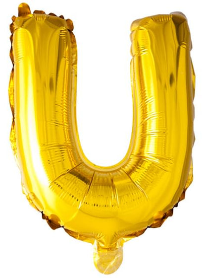 Globo foil letra U dorado (102 cm) - Procos | Funidelia