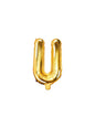 Globo foil letra U dorado (35 cm) - Partydeco | Funidelia
