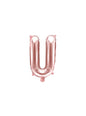 Globo foil letra U oro rosa (35 cm) - Partydeco | Funidelia