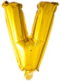 Globo foil letra V dorado (102 cm) - Procos | Funidelia