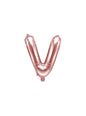 Globo foil letra V oro rosa (35 cm) - Partydeco | Funidelia